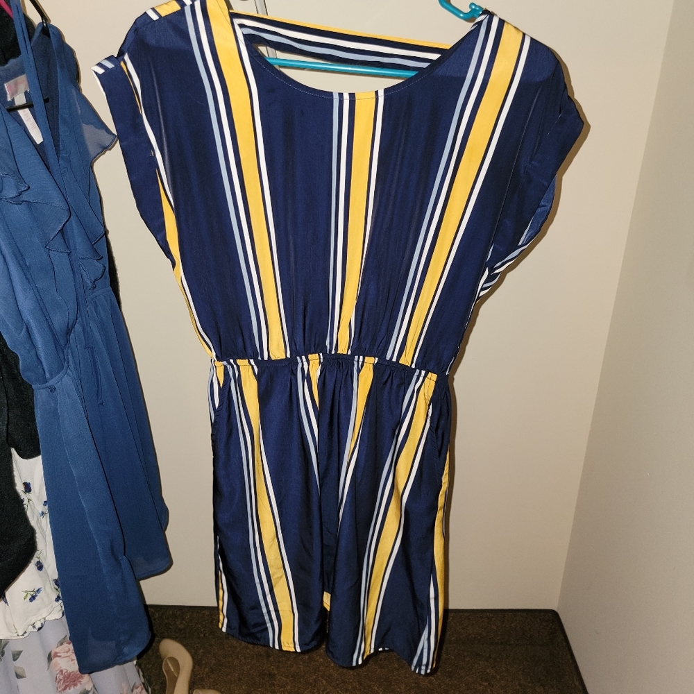 Small Striped Yellow and Black Dress